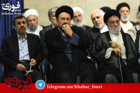 نگاه معنادار ظریف به احمدینژاد در مراسم تنفیذ/عکس