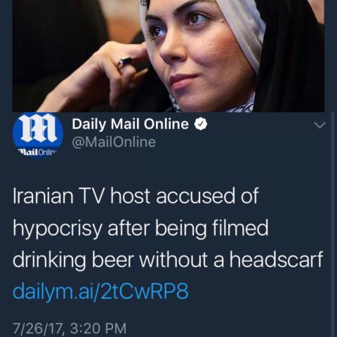 جنجال آزاده نامداری به رسانههای خارجی هم رسید+عکس