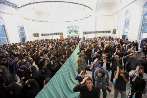 مراسم احیای شبهای قدر در مسجد گوهرشاد مجموعه گهر پارک سیرجان